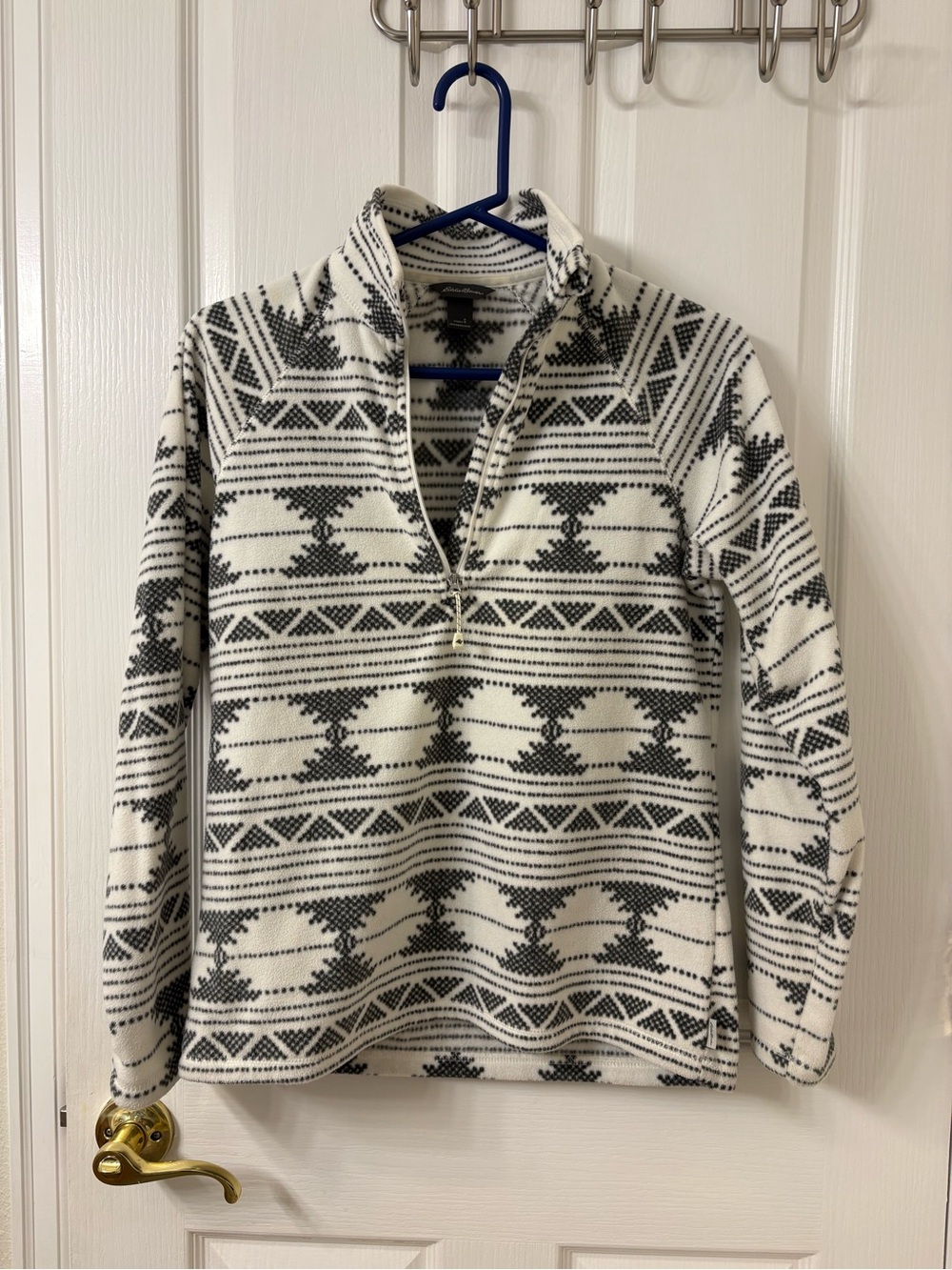 Eddie Bauer Half-Zip fleece - Black & White